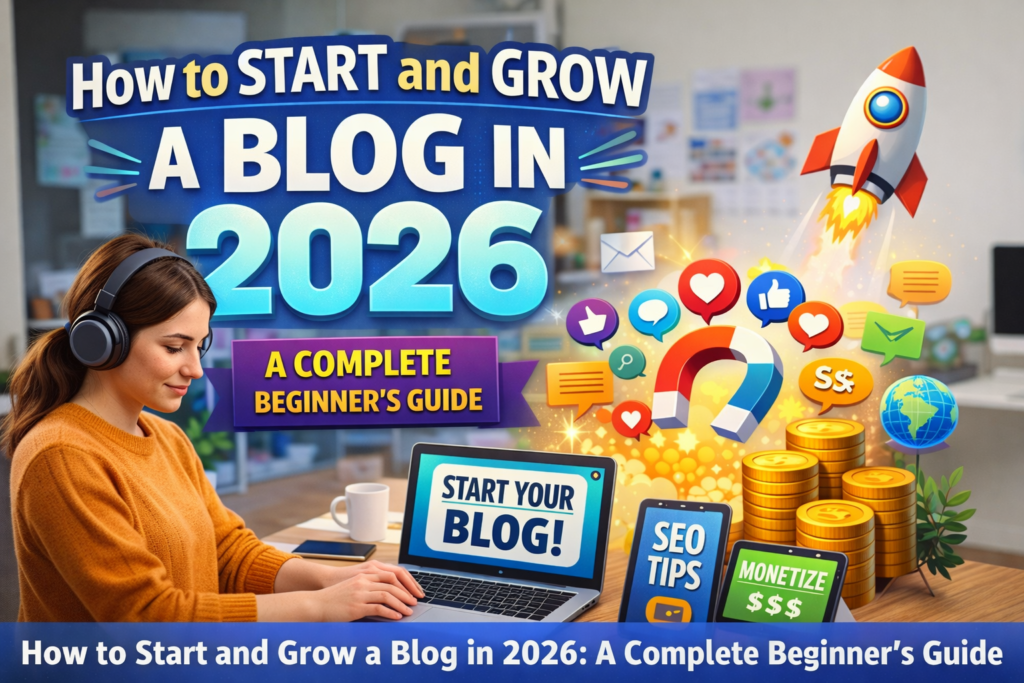 How to Start and Grow a Blog in 2026: A Complete Beginner’s Guide